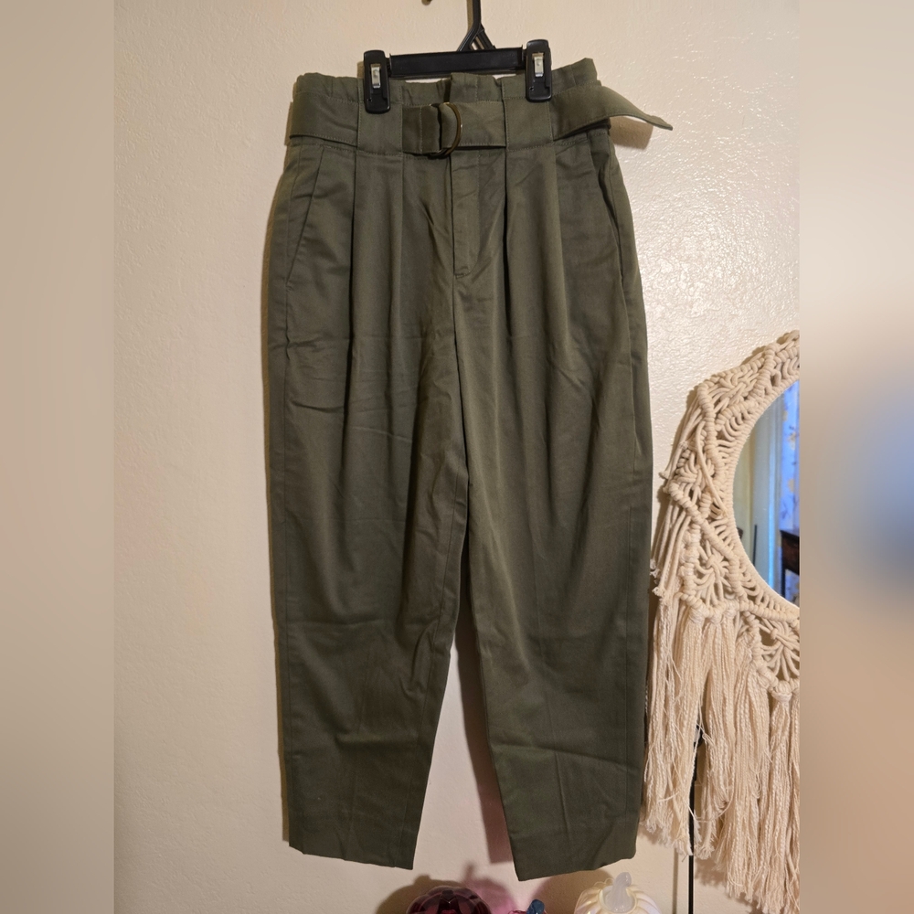 Banana Republic Womens Pants 0P Petites Green Sloan chino